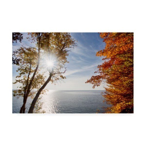 Monte Nagler 'Sunrise At White Fish Dunes' Canvas Art, 16x24, Trademark Fine Art, Mfr#: ALI44787-C1624GG